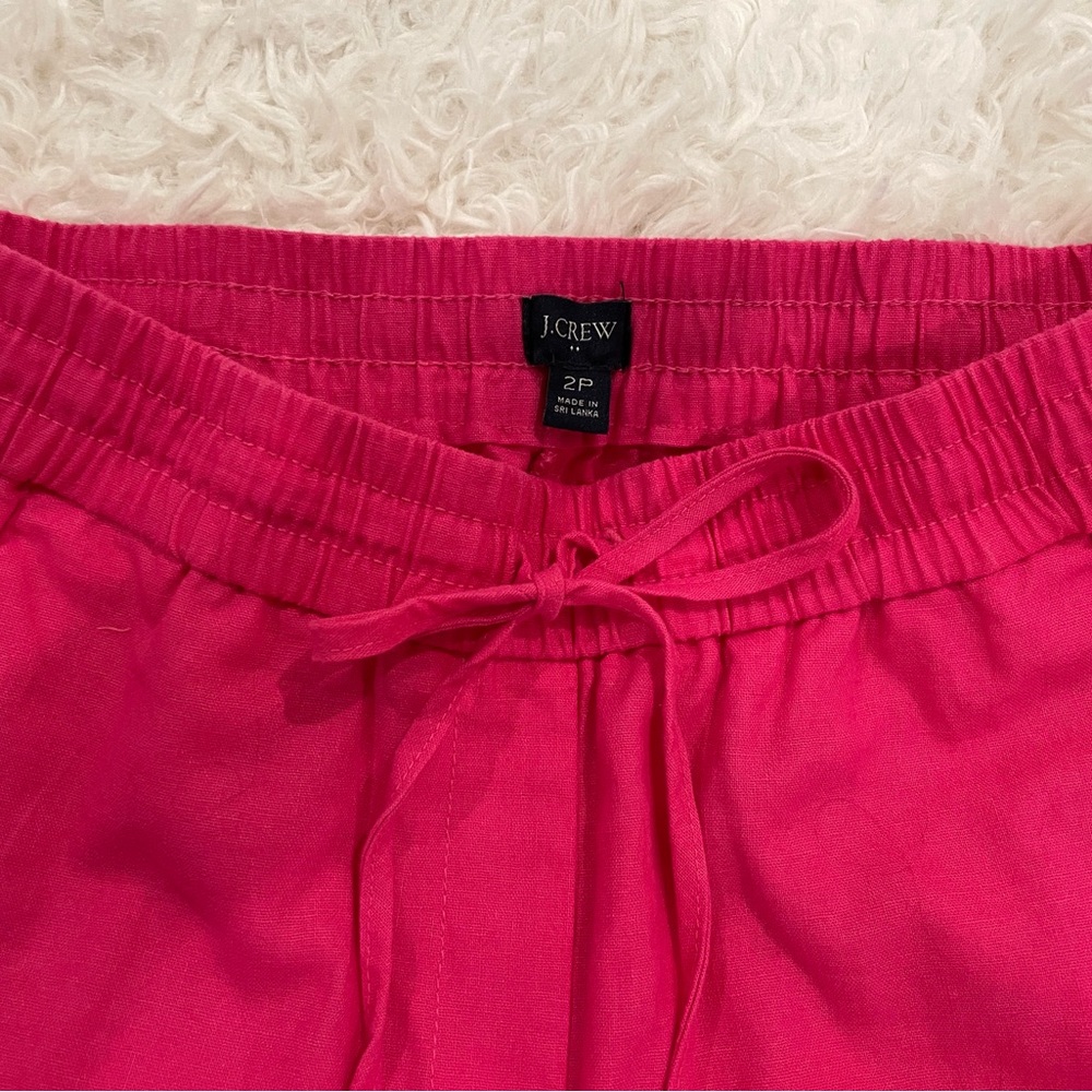 J. Crew Linen Pants Size 2P
